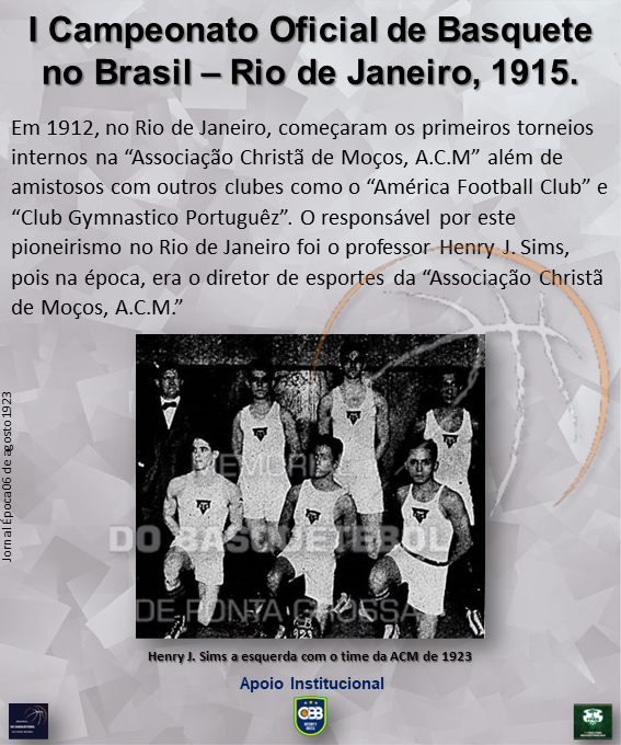 I Campeonato Oficial de Basquete no Brasil 1915-01